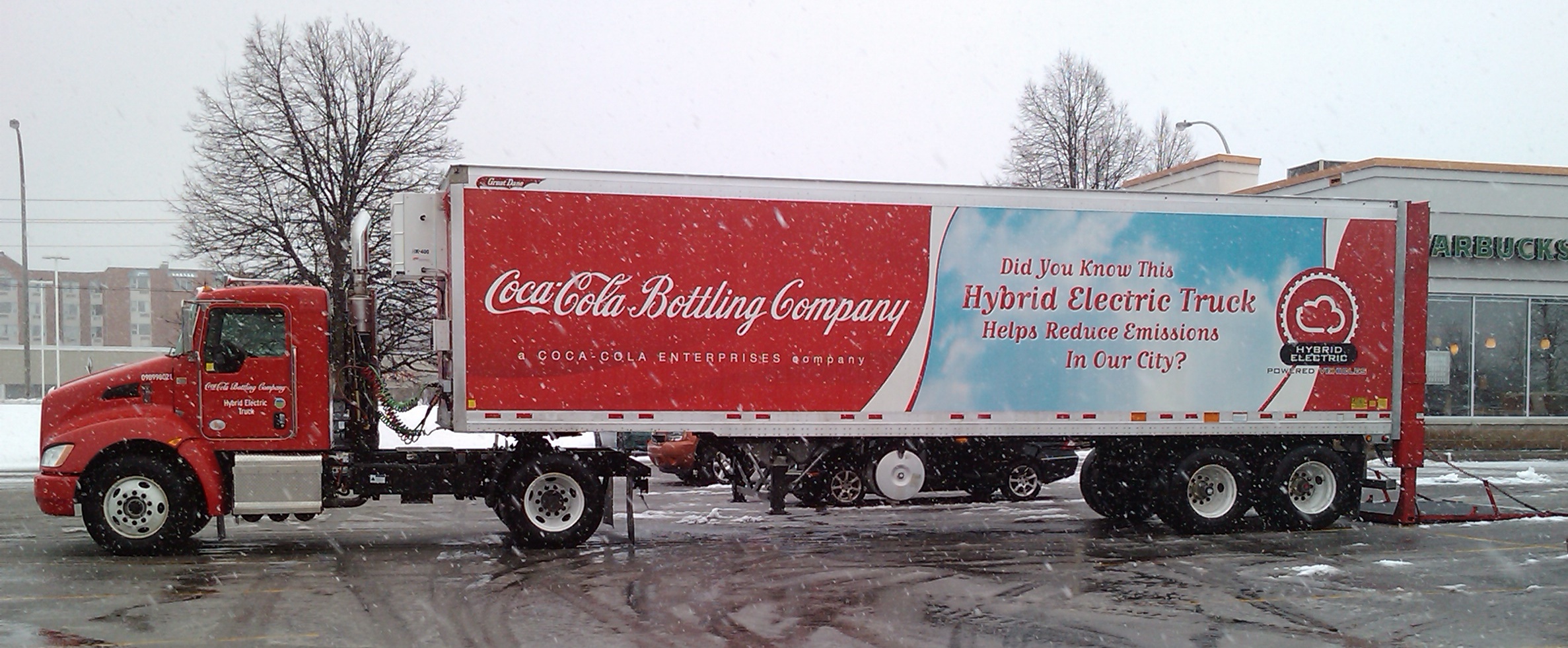 Coca Cola Hybrid tractor trailer